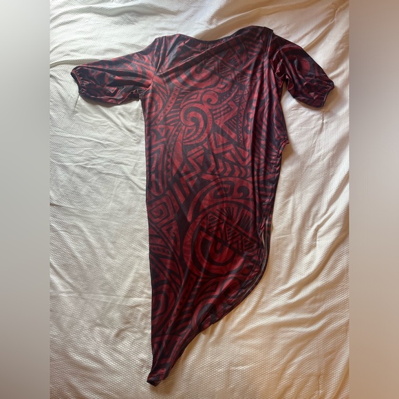 Women's Hawaiian Asymmetrical dress By Kylani Plus size Medium - Picture 3 of 4